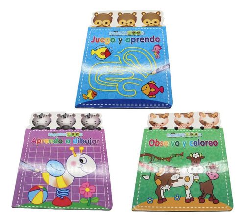 Colección 3 Libros Ingeniozoos Preescolar Libro Didactico