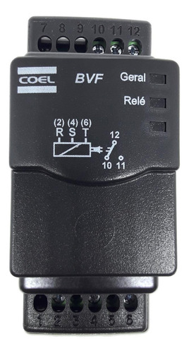 Relé electrónico digital de falla de fase Coel Bvf 208-480Vca