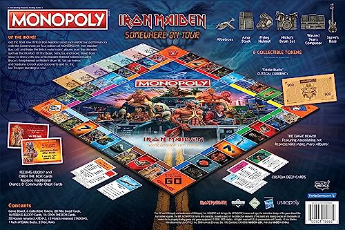 Juego De Mesa Usaopoly Monopoly Iron Maiden +8 Años