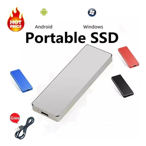 Disco Duro Ssd Externo T15 De Nueva Generación 2024 De 16 Tb