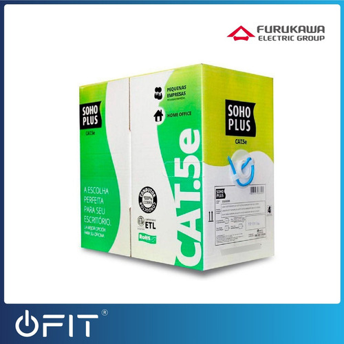 Imagen 3 de 8 de Cable Utp Furukawa Soho 305m Cat 5e Interior 100% Cobre