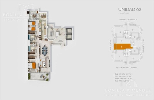 Look Brava! Piso Alto, 1 Dormitorio En Suite, Toilette, Parrilla En Balcón