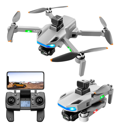 Dron Gris Con Cámara Dual Hd S135 Max Gps Professional 8k