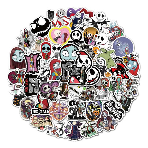 Pack Sticker Jack Skellington The Nightmare Before Christmas