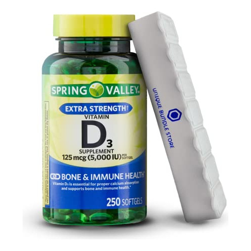 Valle De Primavera, Vitamina D3 Softgels, Vitamina D3 R1283