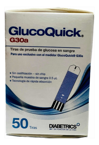 Tirillas Glucoquick G30a X 50