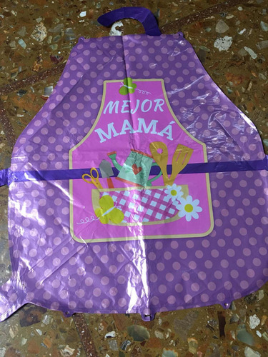 Globo Metalizado Delantal La Mejor Mama Dia Madre 50 Cm