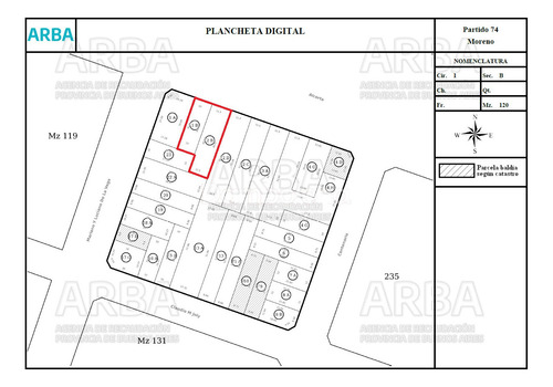 Imagen 7 de 7 de Terreno Fracción En Venta - Moreno, G.b.a. Zona Oeste