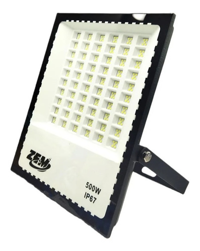 Refletor Led 500w Smd Prova D´água Moderno Holofote Super Carcaça Preto Luz Branco-frio 127V/220V