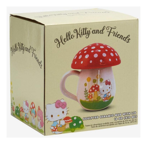 Sanrio Hello Kitty & Friends Figural Mushroom (taza Con Tapa