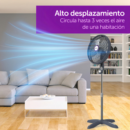 Ventilador De Pedestal De 18 Vortex P180 127v Estructura Gri