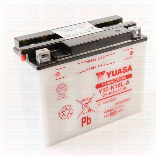 Yuasa Y50-n18l-a Batería De Moto 12v 20ah Larga Duración