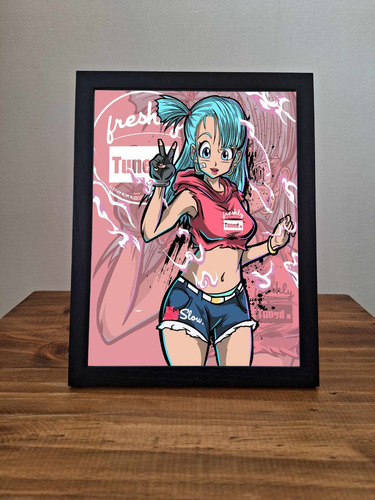 Cuadro Personalizado Dragon Ball Super Bulma