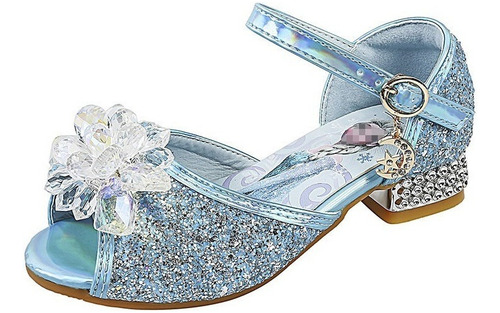 Sandalias De Princesa Elsa For Niña Con Punta Rocío Verano