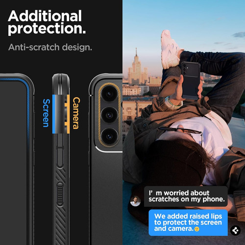 Case 100% Original Spigen Rugged Armor Para Galaxy S23 Fe