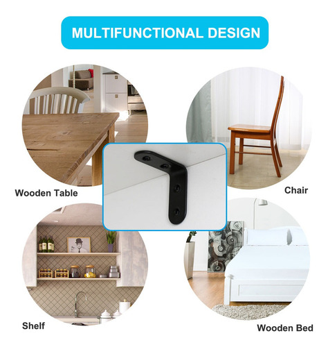 10 Soportes Angular En Forma De L Para Muebles 50x50mm