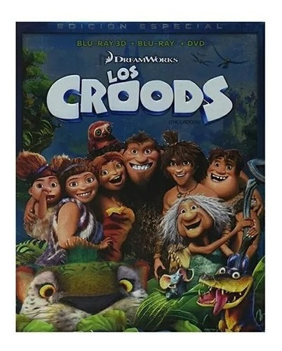 Los Croods | Película Blu-ray 3d + Br + Dvd Español Nuevo