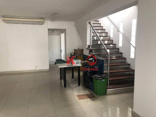Casa Para Alugar, 400 M² Por R$ 15.000,00 - Vila Matias - Santos/sp - Ca0966