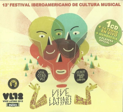 Vive Latino 2012 | 2 Cds Música Nuevo