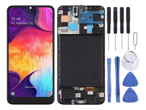 Conjunto De Pantalla Oled Con Marco Para Samsung A50 A505u