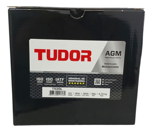Bat Tudor Quadriciclo 18 Ah 12v Tx20l Moto 18 Amperes