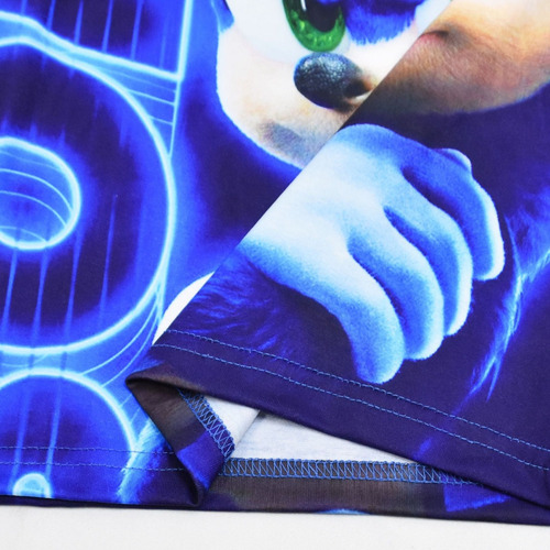 Pijama Infantil Sonic 3d Para Niños Niñas Conjunto