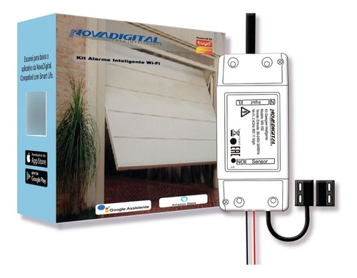 Kit Garagem Automatica Inteligente Wifi Com App Alexa Google
