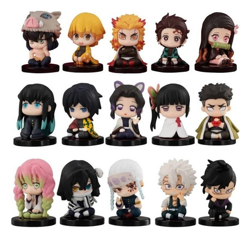 Figura De 15pcs Demon Slayer Kimetsu No Yaiba Kamado Nezuko