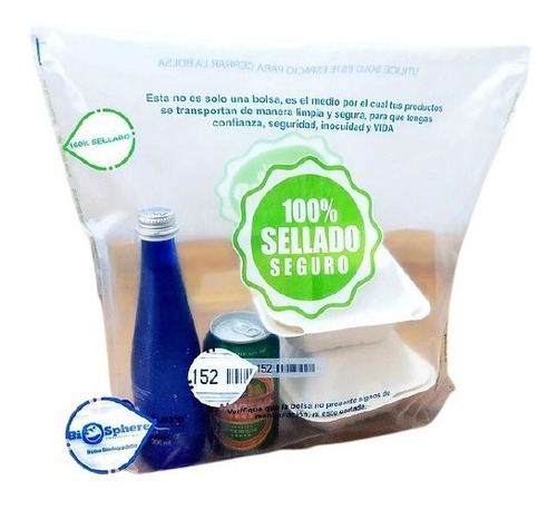 Imagen 1 de 3 de Bolsa Para Domicilios 50 Uds 43x35 Cm
