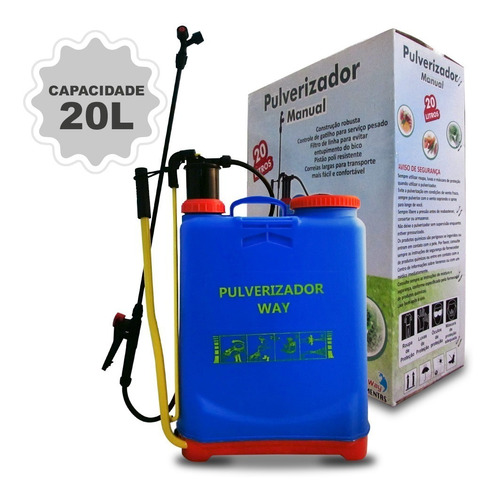 Bomba Pulverizador De Veneno Costal 20 Litros Manual.