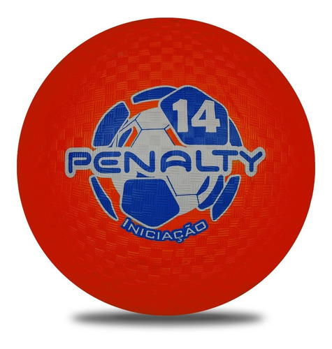 Bola Iniciação De Borracha T12 Penalty Iniciação Crianças Cor Vermelho