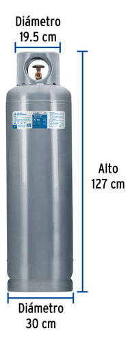 Cilindro Portátil Para Gas Lp, 30kg (66lb) Foset. 45891