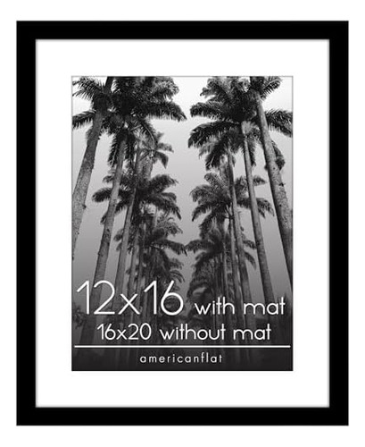 16x20 Picture Frame With Polished Plexiglass - Use As 12x16
