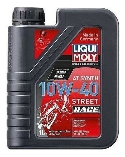 Liqui Moly Aceite Moto 100% Sintetico 10w40 Streer Race 1l