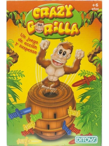 Crazy Gorila Juego De Mesa Original Ditoys Cod 611 Bigshop