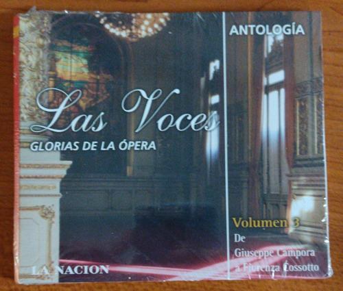 Cd Las Voces Glorias De La Ópera. Antologia La Nacion Vol.3