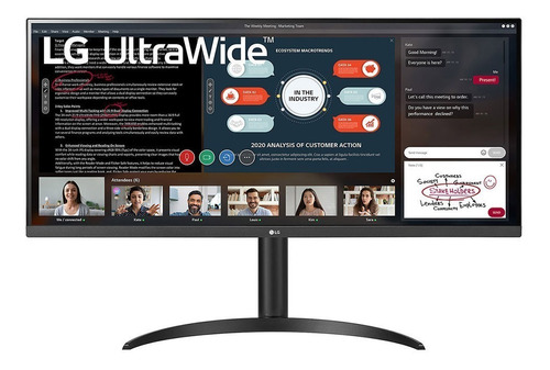 Monitor gamer LG UltraWide 34WP550 LCD 34" preto 100V/240V