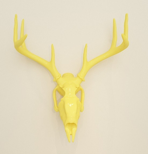 Cabeza De Ciervo Osamenta Plastica 41cm Ancho 50cm Alto