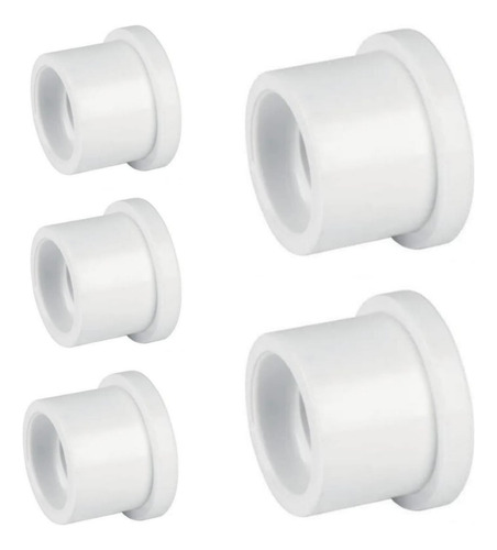 5 Conexiones Pvc Reducción Bushing 1 X 1/2 Pulgada Ced40