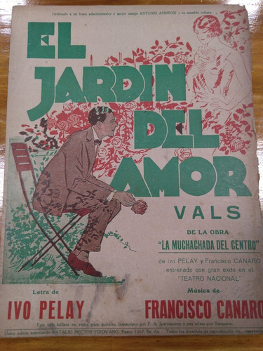 El Jardin Del Amor Pelay Canaro Vals Partitura