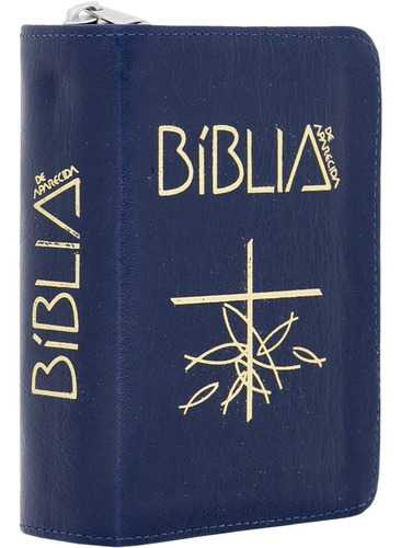 Bíblia De Aparecida - Bolso Zíper Azul, De A Santuário. Editora Santuário, Capa Mole Em Português, 2023