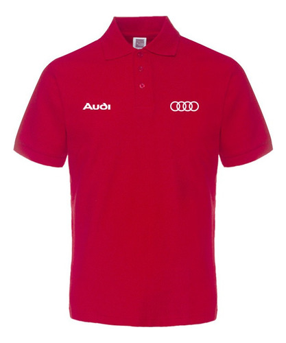 Playera De Manga Corta Audi Polo Deportivo De Golf Al Aire