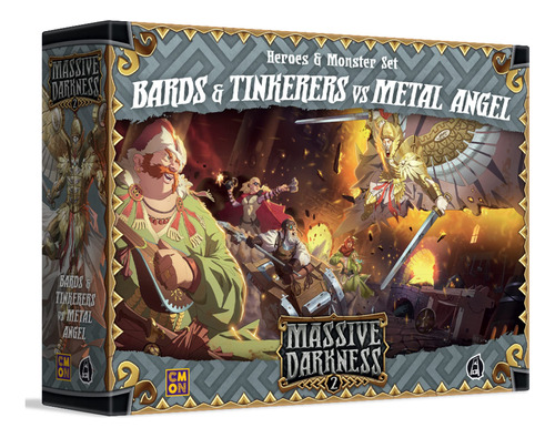 Massive Darkness 2 Bards And Tinkerers Vs. Metal Angel Hero.