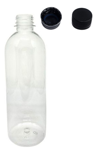Pet Alta Lisa 500ml C/ Tampa Com Lacre 200un Cor Preto