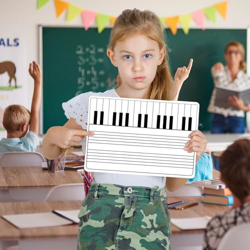 Pizarras Blancas Para Notas Musicales 9 X 12 Pulgadas 4 Unid