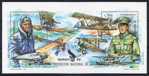 Argentina 1990 Gj 2494/95 Hb 90** Mint Aviones A