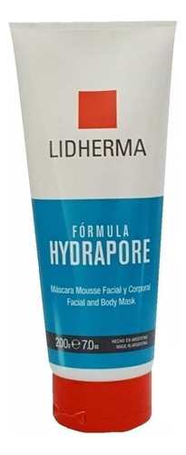 Mascarilla facial para piel todo tipo Lidherma Hydrapore Hydrapore Mascara Mousse 200g y 200mL