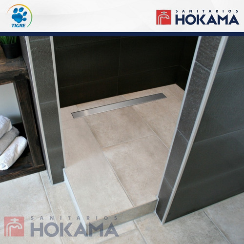 Rejilla Desague Lineal Ducha 70 Cm Tigre Acero Ciego Baño