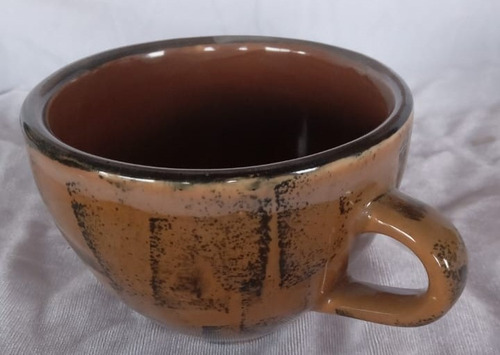 Taza De Porcelana Con Plato Decorado Artesanal 6 Sets