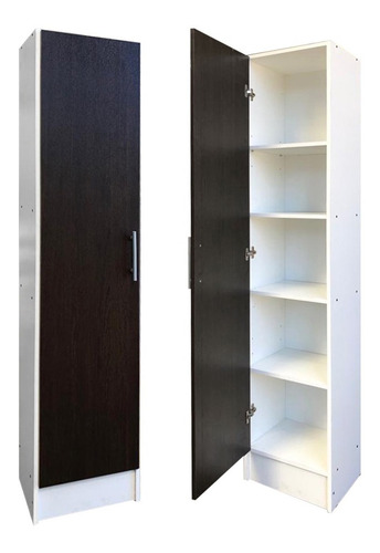 Imagen 4 de 9 de Despensero Cocina 1 Puerta 1.80m X 0,40m Organizador Blanco